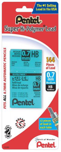 Pentel Super High-Polymer Lead 0.7mm Size Tube of 12 (50BPHB-K6) 1