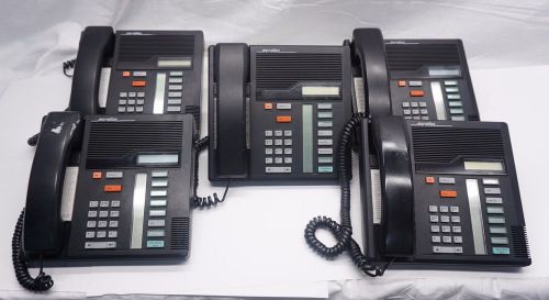 LOT of 5x Northern Telecom M7208 Business Phone Set w/ Handset