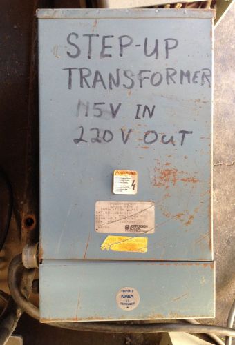 Jefferson Electric  5 KVA 240V / 120v Input Step up Transformer