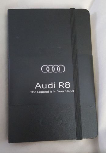 Audi R8 Embossed Black Moleskine® Reporter Notebook, Pocket, Ruled (3.5&#034; x 5.5&#034;)