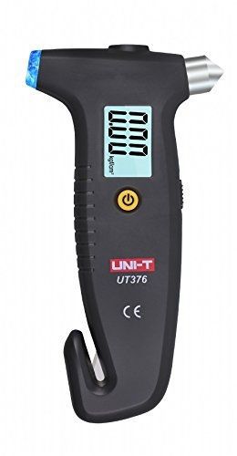 Ziboo uni-t ut-376 portable digital tire pressure gauge - with safety hammer, for sale