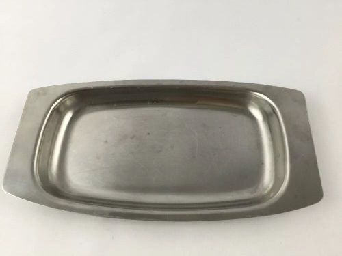 Cheese Snack Serving Tray Rectangle 9 5/8&#034; x 5 1/8&#034; Stainless Steel