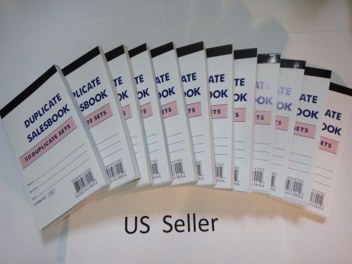 12X-Sales Book Order Receipt Invoice Carbon less 50 sets 3.5&#034;x5.5&#034; US Seller