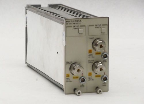 Hp 54751a 20ghz dual channel electrical module digitizing oscilloscope plug-in for sale