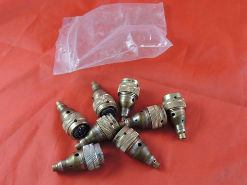 Lot 8 NEW Bendix Military Spec 6 Pin Male to Female Connector Sets JTGO6A-10-98S