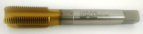 EMUGE Metric Tap M18x1.5 SPIRAL POINT HSSCO5% M35 HSSE TiN Coated