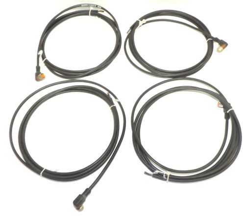 LOT OF 4 LUMBERG RKMWV-3-224/2M CONNECTOR CABLES RKMWV32242M