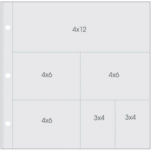 Sn@p! Pocket Pages For 12 Inch X 12 Inch Binders 10/Pkg-(1) 4 Inch 817254014314