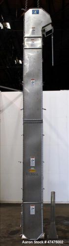 Used- Universal Industries Vertical Bucket Elevator, Model SC, 304 Stainless Ste