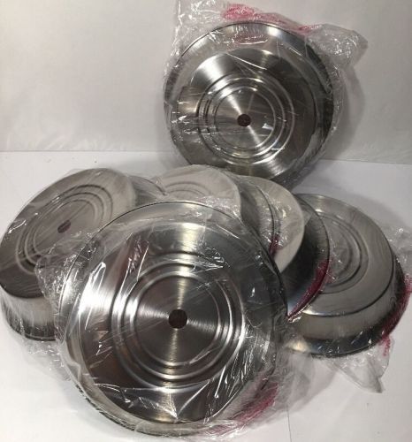 Lot of 6 new 11&#034; stainless steel serving catering restaurant plate food covers for sale