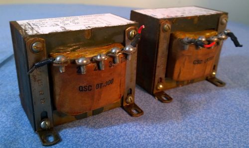 Vintage QSC Audio Transformers Matched Set OT-300 USED UNTESTED