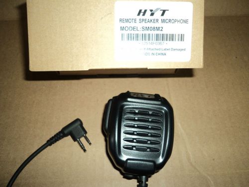 New hyrera sm08m2 microphone hyt tc-500 tc-600 x03n two prong radio mic quick sh for sale