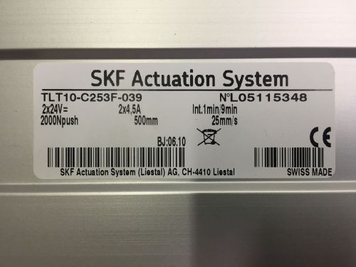 SKF actuation system TLT10-C253F
