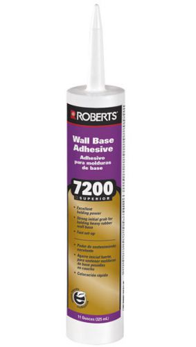 Roberts 7200 superior wall base adhesive large tube 30 oz cove base for sale