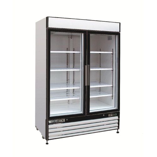 54&#039;&#039; Two Glass Swinging  Door Maxx Cold Cooler ( WHITE )