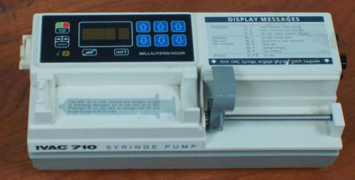 IVAC CORP MODEL 710-1E SYRINGE PUMP  !! 7101E POWER UP TEST ONLY   L556