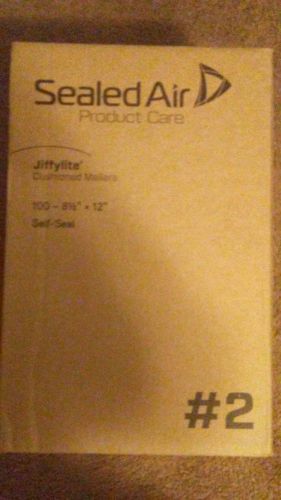100 ct  #2 - 8.5 x 12 sealed air jiffy bubble padded mailers shipping envelopes for sale