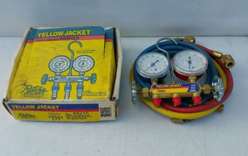 USED ONCE  Ritchie Yellow Jacket Test &amp; Charging Manifold 41215 HAVS-60 RYB hose