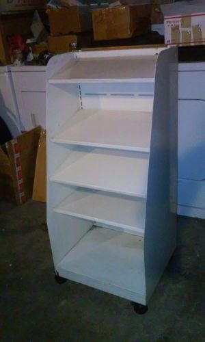 41x18 Rolling Metal Industrial-type Rack / Stand with 5 shelves - Has wheels