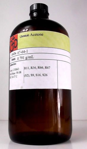 Acetone 3x 32oz bottles (99.6+% pure)