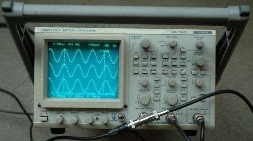 IWATSU SS-7811 100MHz 3 CH Analog Oscilloscope, Calibrated, Works Great!