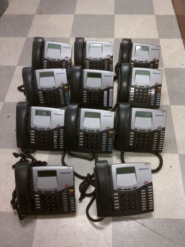 Lot of 11 Inter-Tel 8520 550.8520 Phone with Handsets (UNTESTED) / PH127DS
