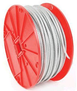 CABLE,1/8&#034; 7X7 GALV 500&#039;