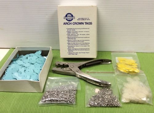 Arch Crown Eyelet Jewelry Tags and Eyelet Plier