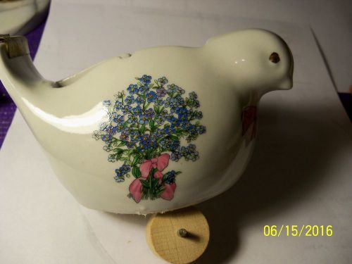 Vintage Porcelain Takahashi Tape Dispenser-Forget-Me-Not&#039;s Design