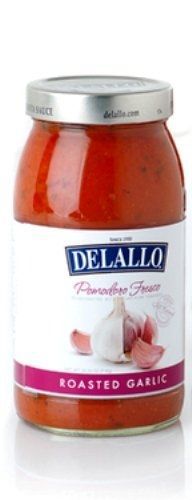 DeLallo Pomodoro Fresco Sauce, Roasted Garlic, 25.25 Ounce (Pack of 6)