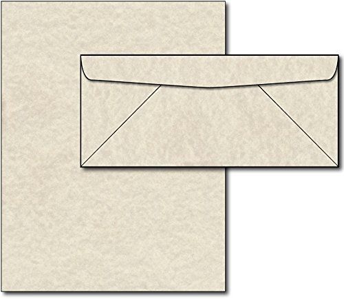 Desktop publishing supplies, inc. natural parchment paper &amp; envelopes - 40 sets for sale