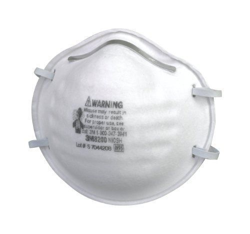 3M Particulate Respirator 8200/07023(AAD), N95, 8 boxes of 20 (Case of 160) LOOK