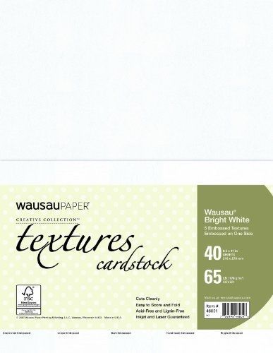 Neenah Creative Collection Textures Specialty Cardstock, 8.5 X 11 Inches, Bright