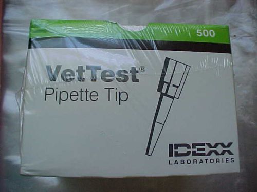 Pipet Pipette tips 500 ea sealed box Idexx 98-12044-00 for vet test analyzers