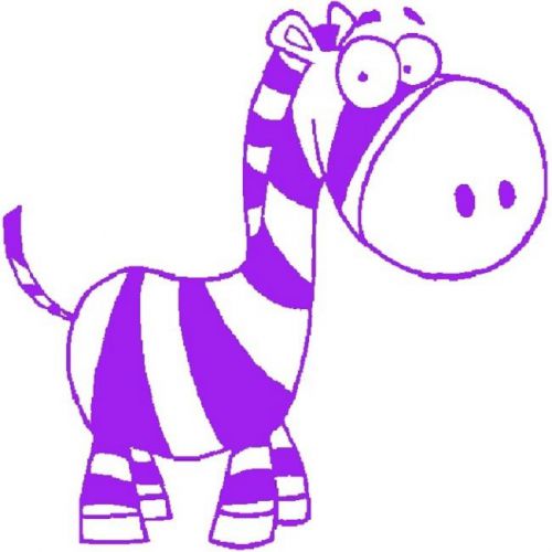 30 Custom Purple Zebra Personalized Address Labels