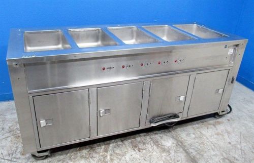 Carter hoffmann cc-576h electric steam table / buffet food cart heating cabinet for sale