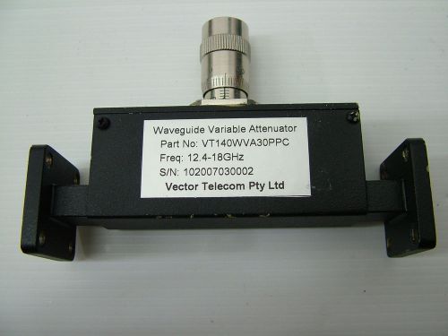 WR62 Waveguide Variable Attenuator 0-30dB 12.4 - 18GHz VT140WVA30PPC