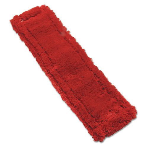 Mop Head, Microfiber, Heavy-Duty, 16 x 5, Red