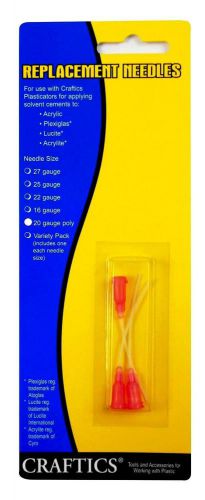 2qty - Craftics 20-Gauge Flexible Poly Replacement (6 Needles Total, 3 per pack)