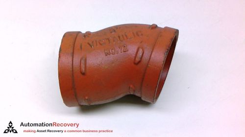 VICTAULIC NO. 12, 3&#034; ELBOW FITTING 22 1/2 DEGREE