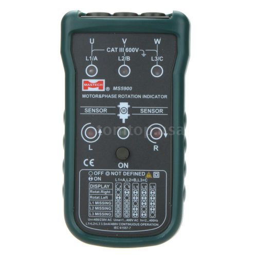 Mastech ms5900 new three-phase motor rotation indicator sequence tester ta q8y4 for sale