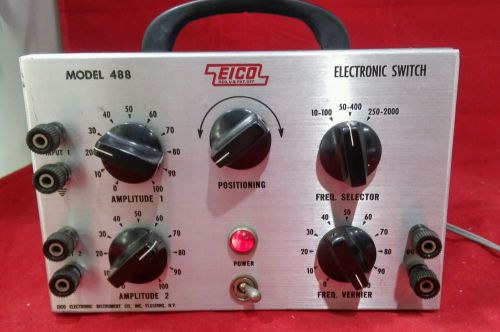 Vintage Eico Model 488 Electronic Switch Oscilloscope Accessory Unit!!!