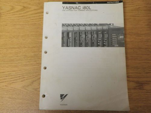 Yaskawa yasnac i80l instructions manual_october 1992 for sale
