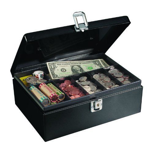 Mmf industries steel cash box with security cable (221613004) for sale