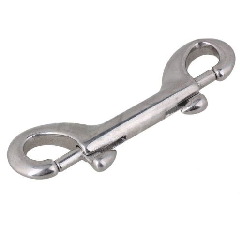 Silver 115mm Trigger Hook Double End Bolt 304 Stainless Steel for Lifting Slings
