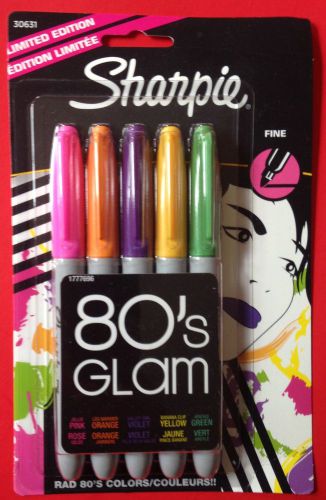 Sharpie 5-Pack Limited Edition 80&#039;s Glam Fine Point Permanent Colored Markers
