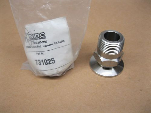 NEW MDC 731025 Stainless Steel, Vacuum Adapter, NW25 X .75&#034; MPT