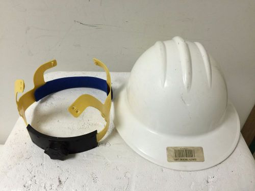 Used Bullard 303 White Hard Hat Size Adjustable Made in USA,911CE, FXE, RXE, PXE