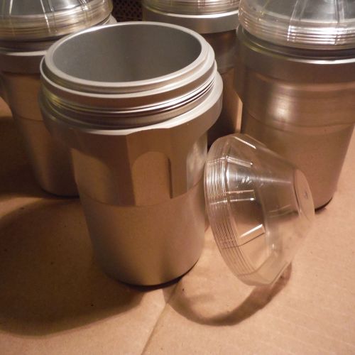 H770594001 centrifuge swing buckets (qty 4) with screw cap lids, Hermle Beckman