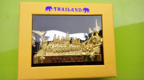 LUXUARY NAME CARD HOLDER GOLD COLOR METAL THAILAND SOUVENIRS FREE SHIPPING
